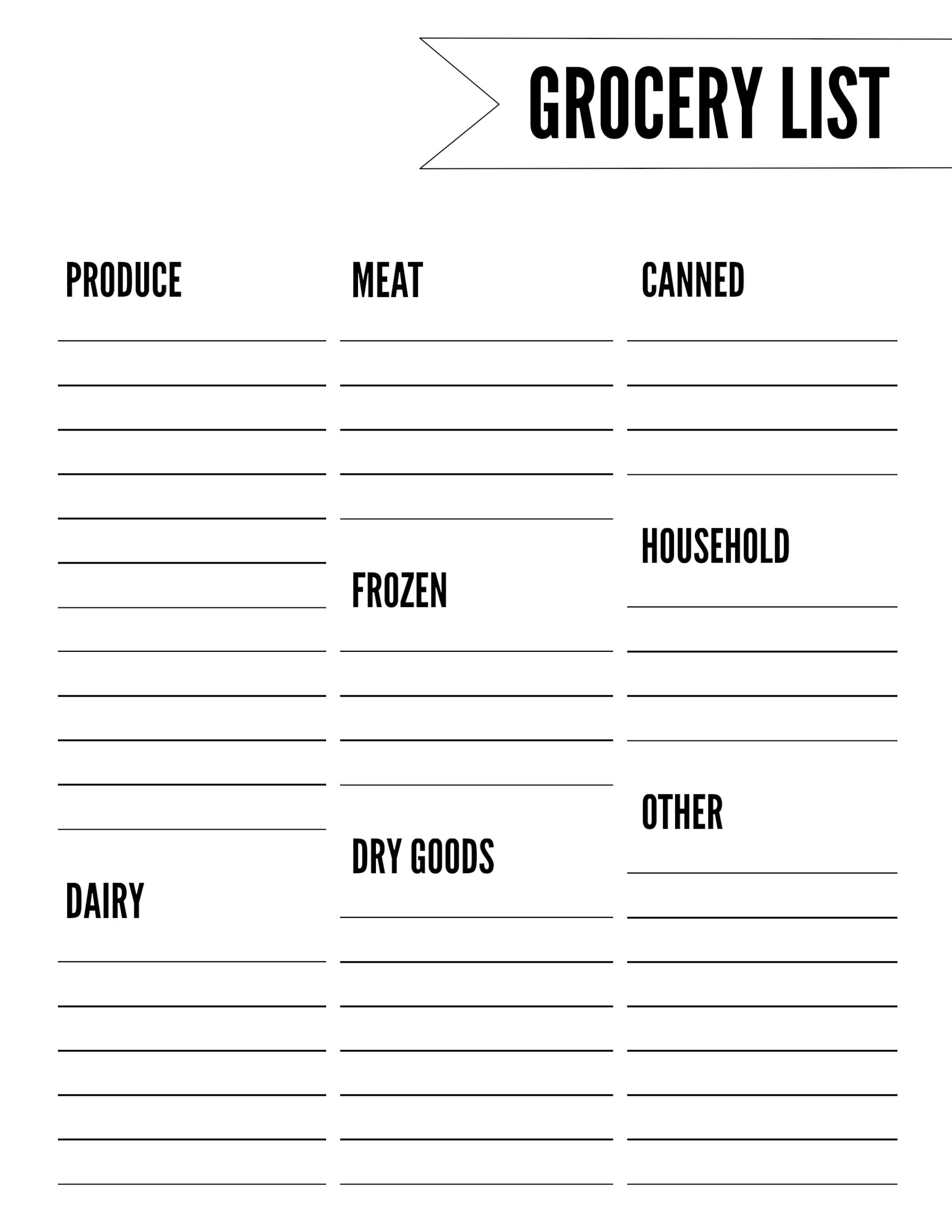 008 Grocery List Template Free Fantastic Ideas Shopping intended for Editable Grocery List