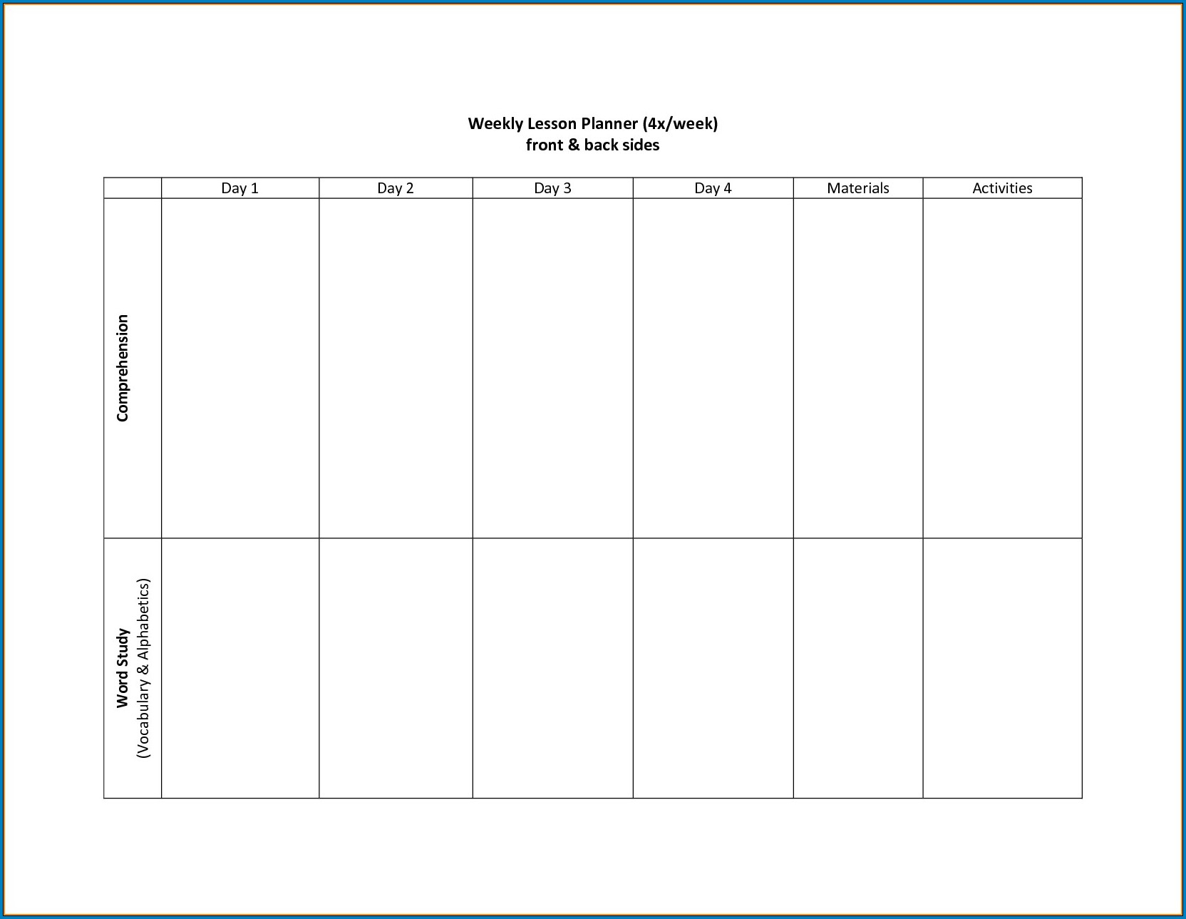 021 Two Week Calendar Template Monday To Friday Calendars intended for Two Week Blank Calendar