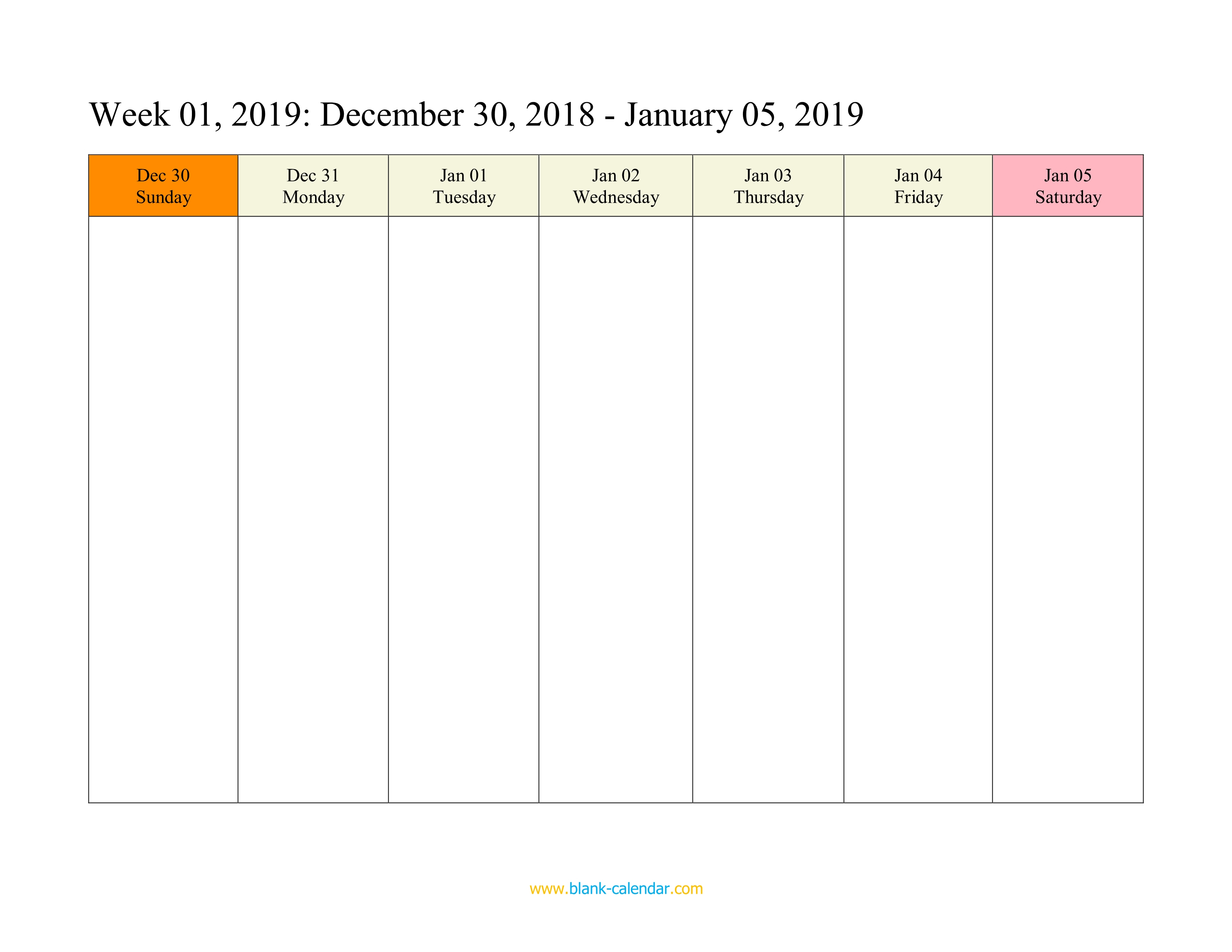 022 Template Ideas Blank Weekly Calendar Stupendous 2019 with regard to Printable Blank Weekly Calendar
