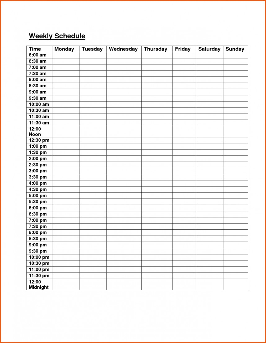 025 To Jan Am Pm Weekly Calendar Template Ideas Printable throughout Blank Class Schedule Template