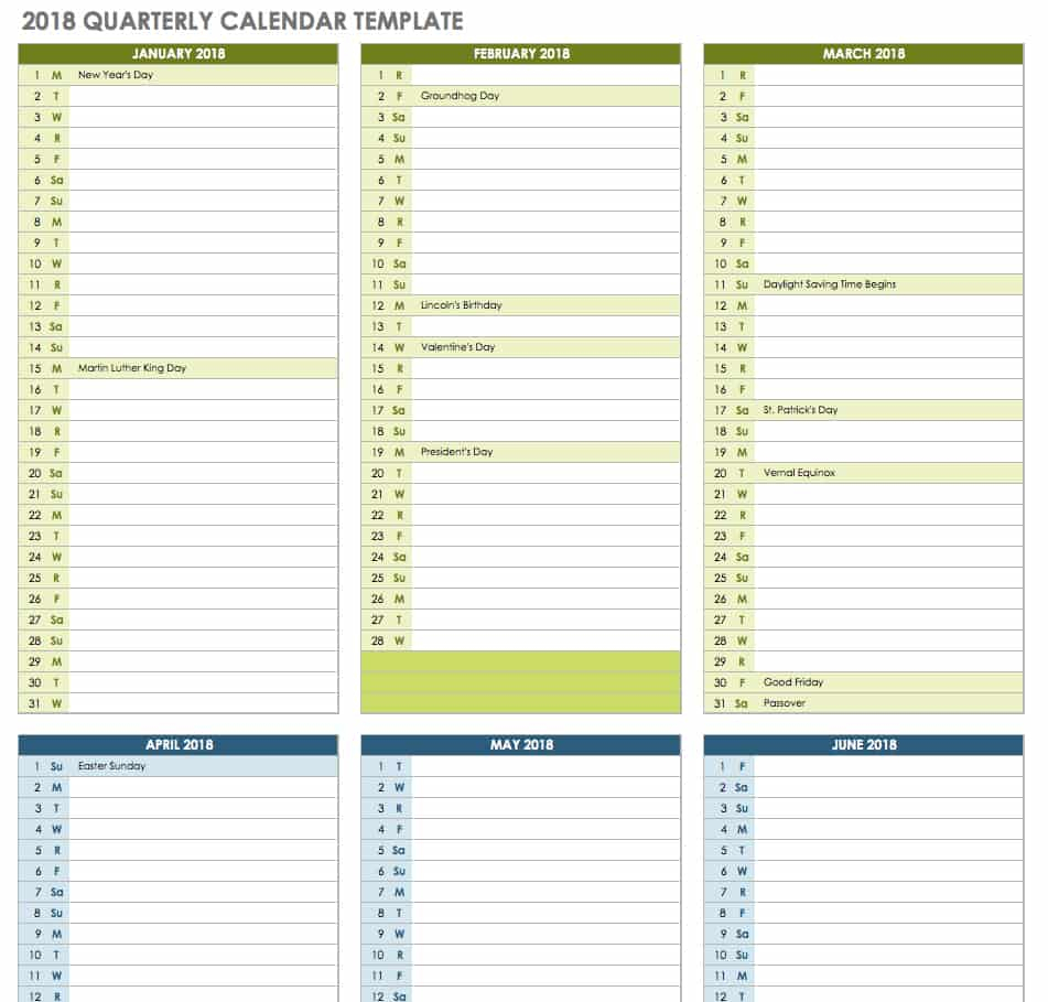 043 Template Ideas Ic Quarterly Calendar Free Excel Awesome for 2020 Quarterly Calendar Template Excel