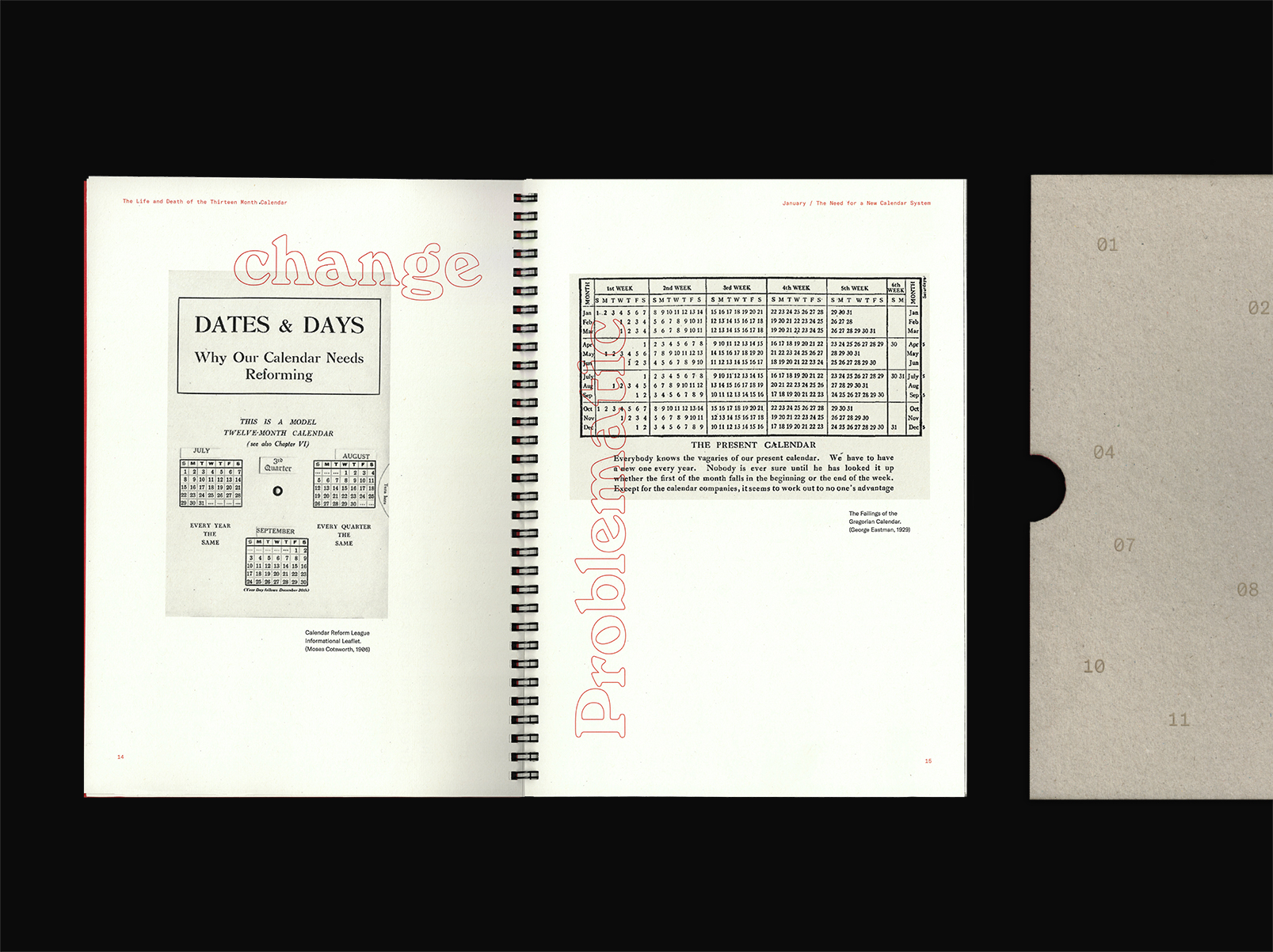13 Month Calendar Typography + Book Design + Editorial throughout Kodak Calendar Maker