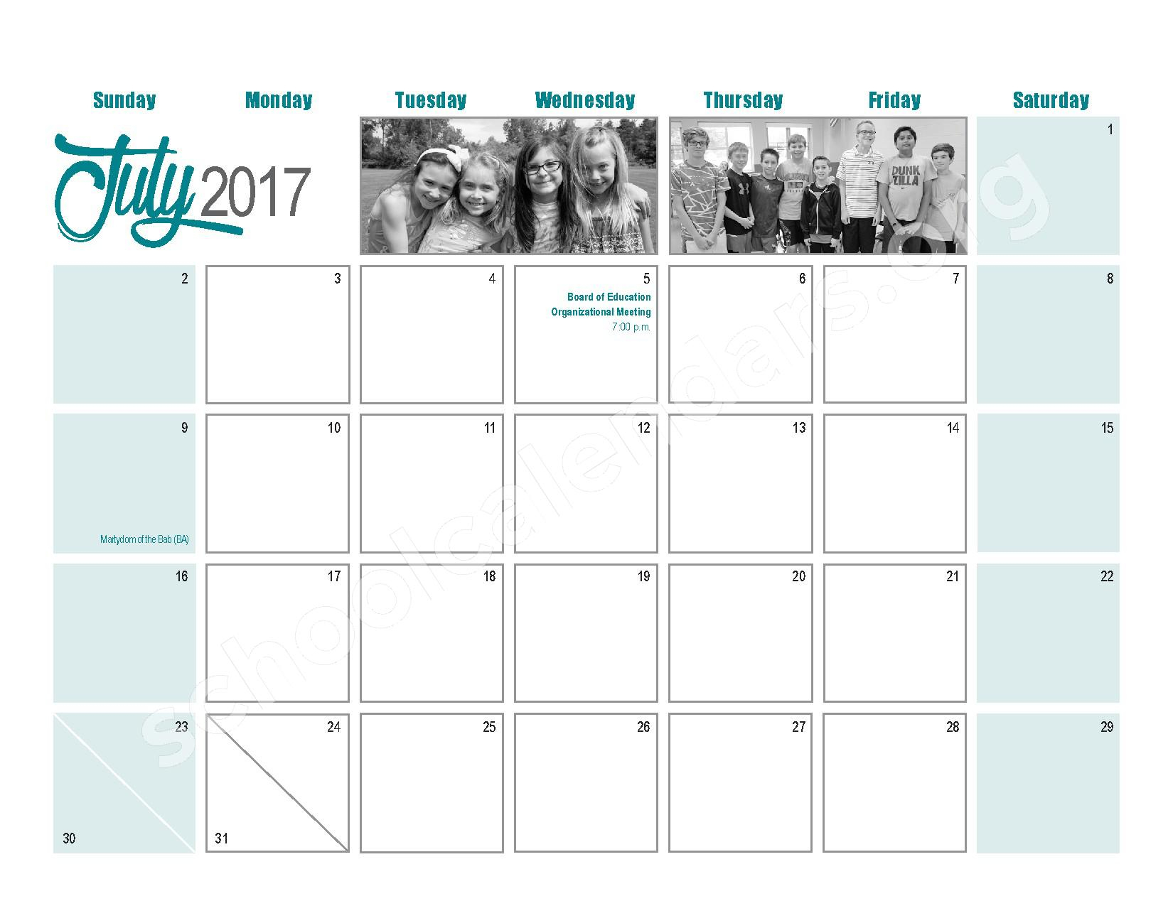 2016  2017 District Calendar | Williamsville Central School inside Alpine School District Calendar 2017