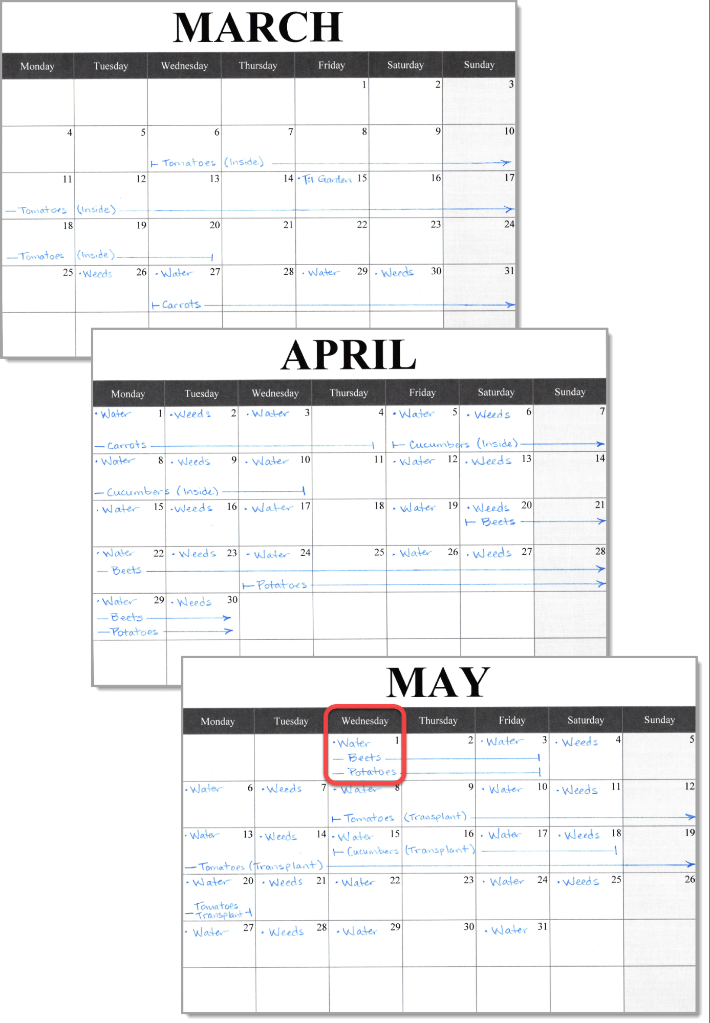 2019 Monthly Calendar Template Landscape pertaining to Vegetable Planting Calendar Excel