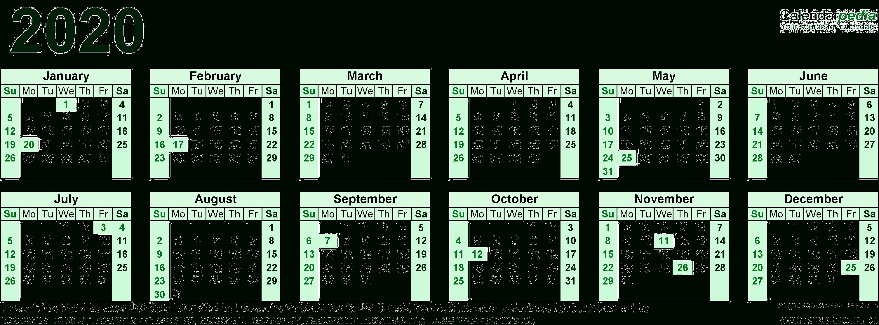 2020 Calendar Png Transparent Images | Png All for January 2020 Calendar Png