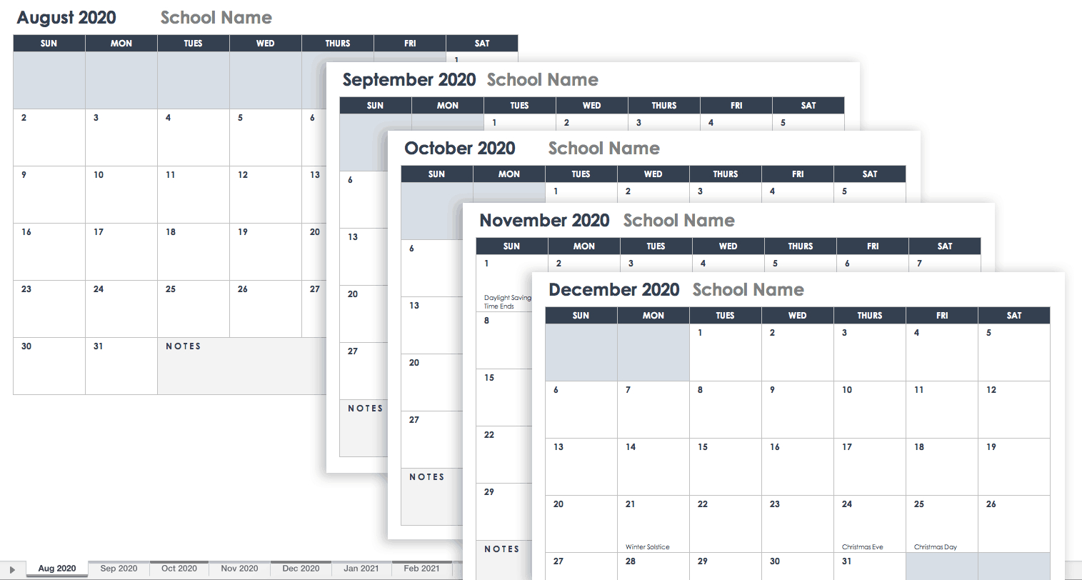 2020 Calendar Template Google Docs  Bolan.horizonconsulting.co with Google Calendar Printable Template