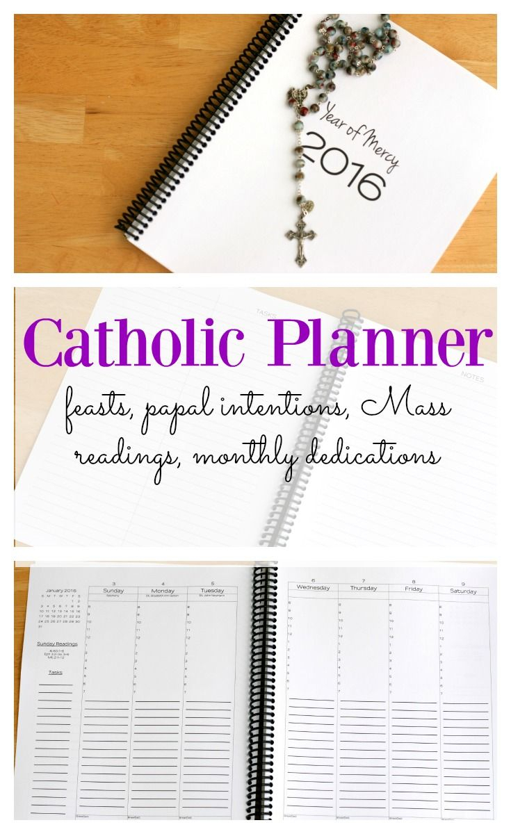 2020 Catholic Planner: Catholic Liturgical Calendar in Catholic Liturgical Calendar 2020 With Daily Readings
