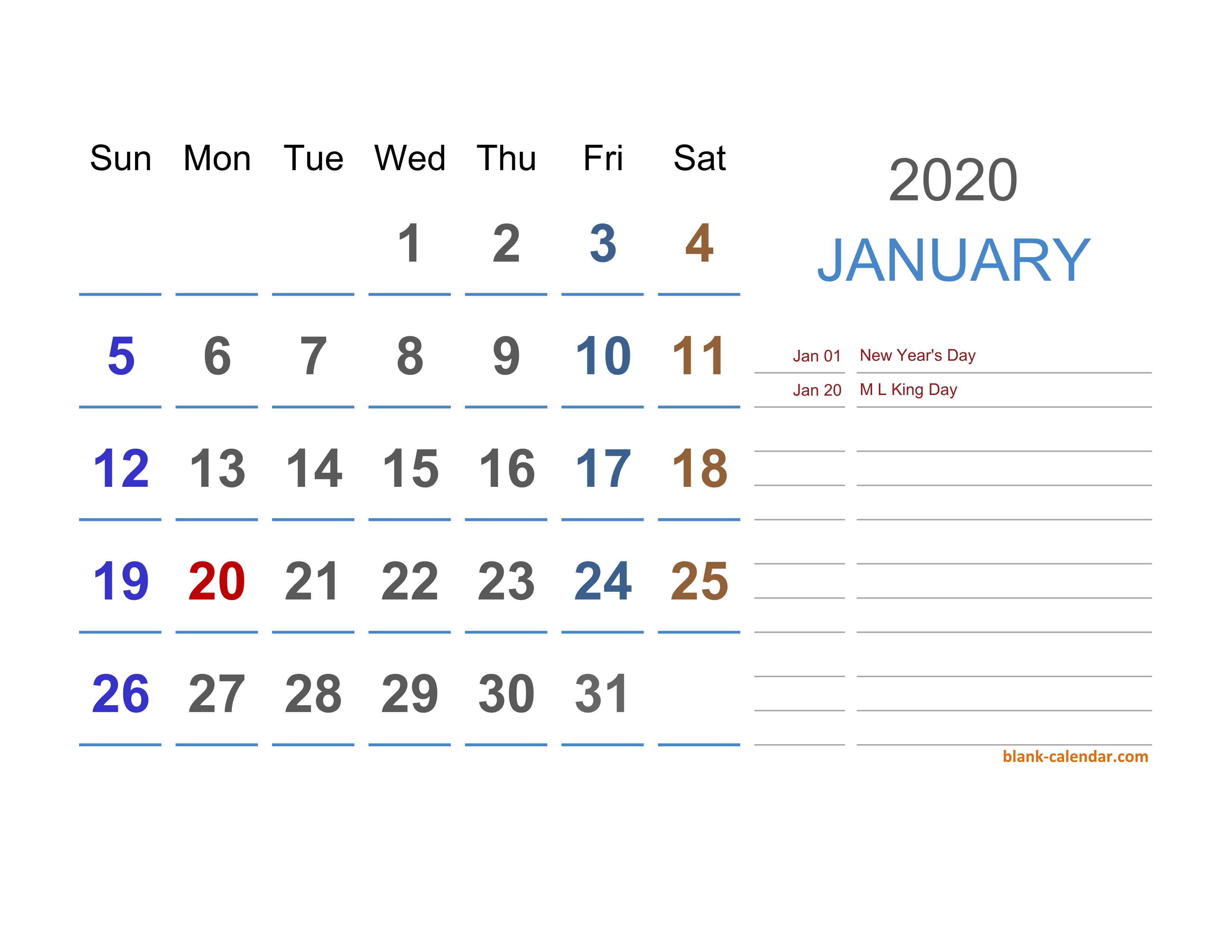 2020 Excel Calendar | Free Download Excel Calendar Templates within Kalendar Excel 2020
