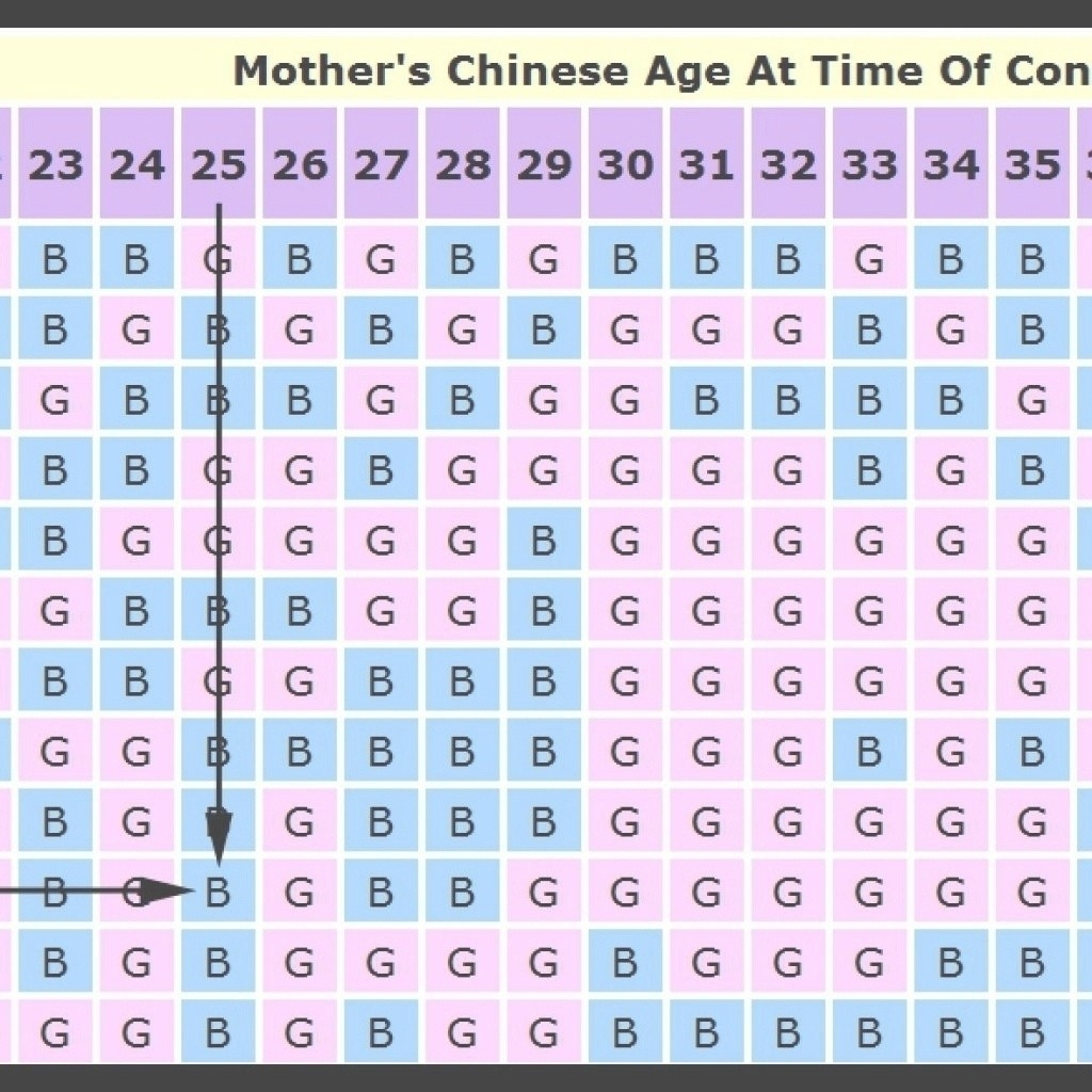 Gender Reveal Chinese Calendar 2025