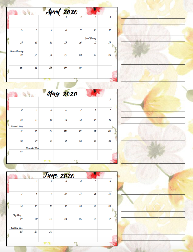 2020 Quarters Calendar  Yatay.horizonconsulting.co in 2020 Quarterly Calendar Template Excel