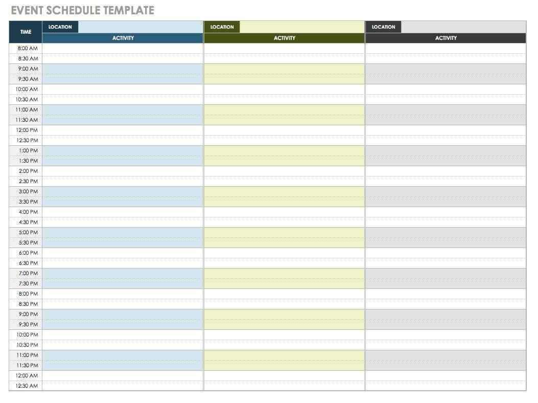 Conference Planning Template Excel ⋆ Calendar For Planning