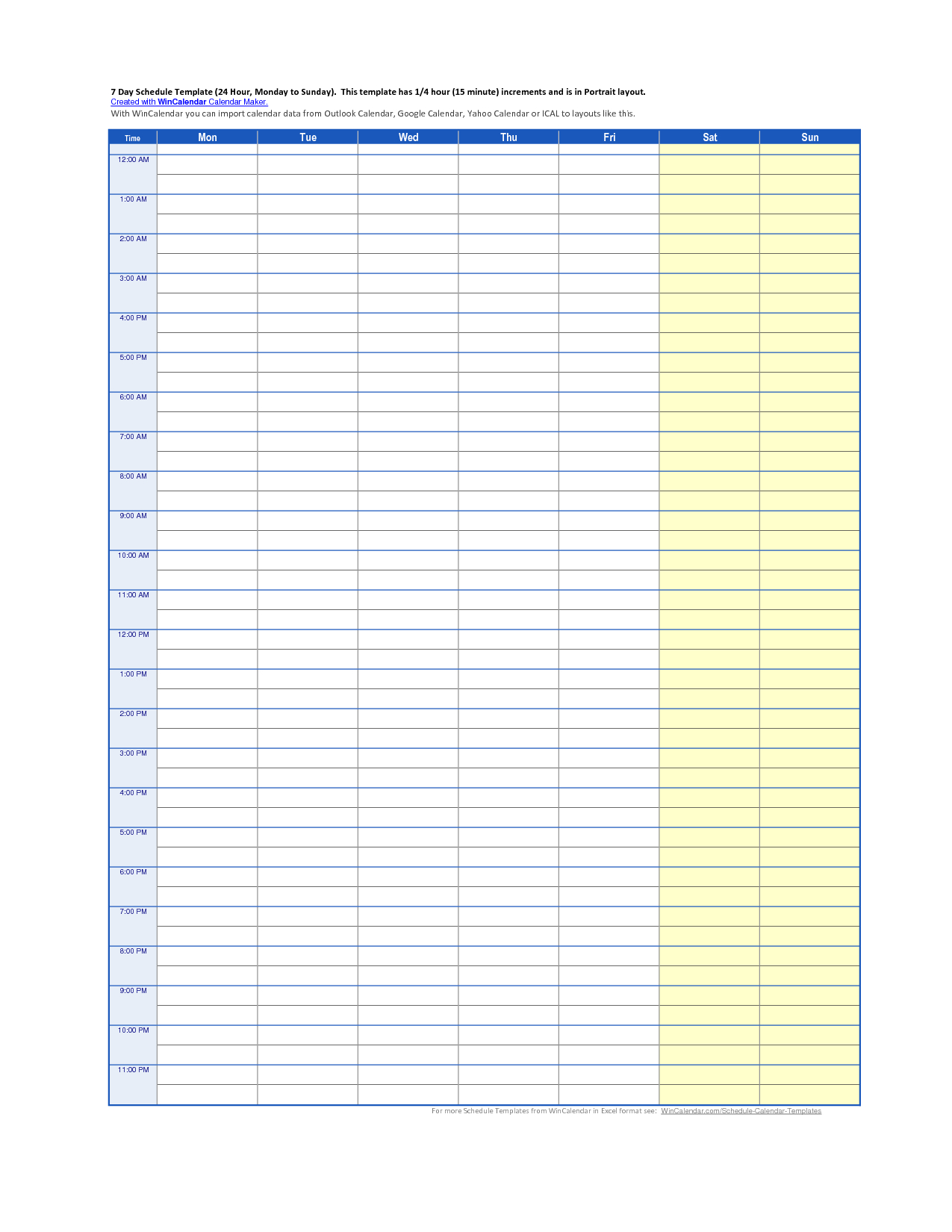 28+ [ 24 Hour Planner Template ] | 24 Hour Day Planner regarding Printable Hourly Weekly Calendar