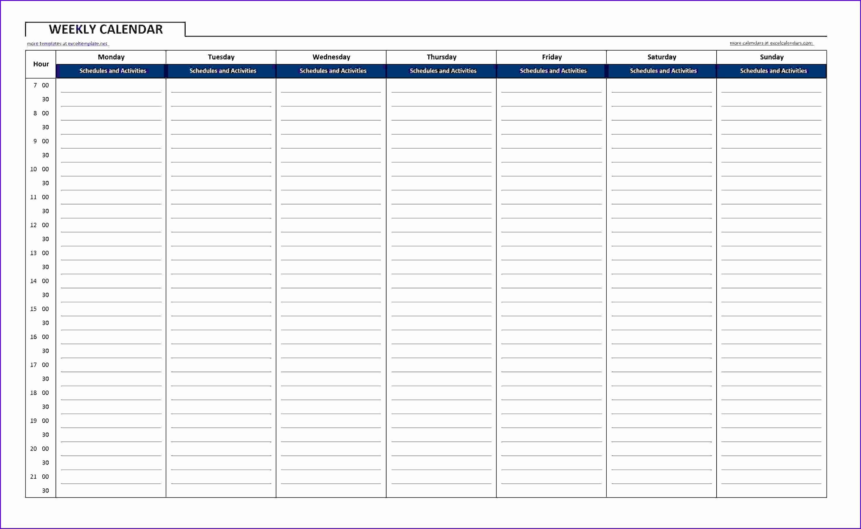 30 7 Day Planner Template | Andaluzseattle Template Example with regard to 7 Day Weekly Calendar Template