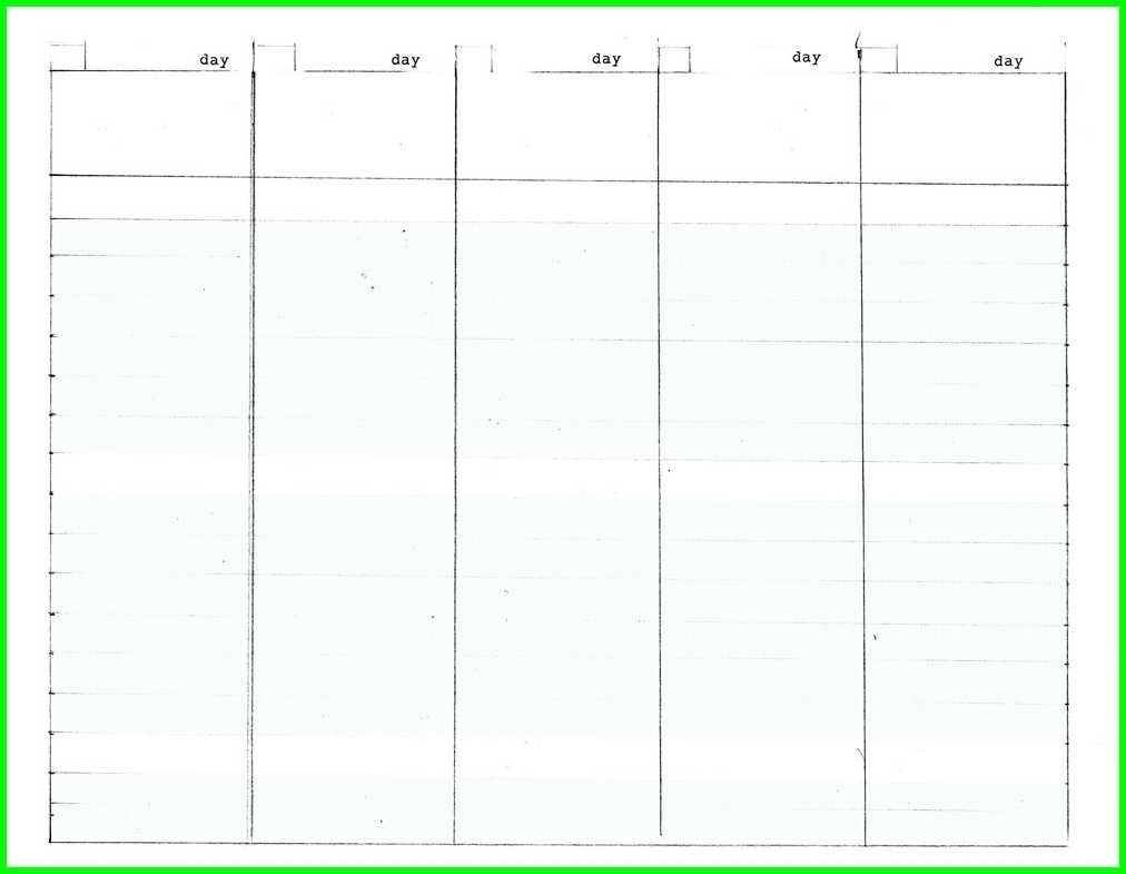 5 Day Week Calendar Printable  Calendar Inspiration Design within 5 Day Calendar Printable