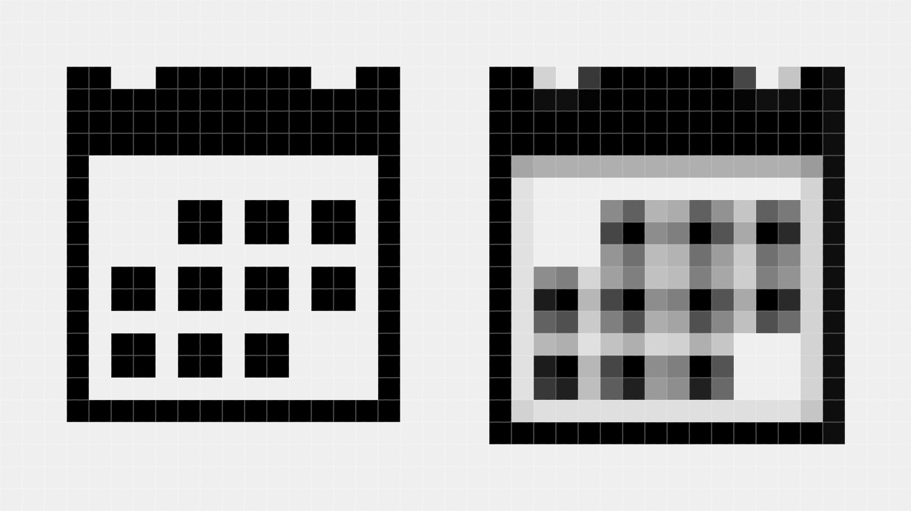 A Simple Frame  Tutorial: How To Create A Custom, Crisp pertaining to Calendar Icon Unicode