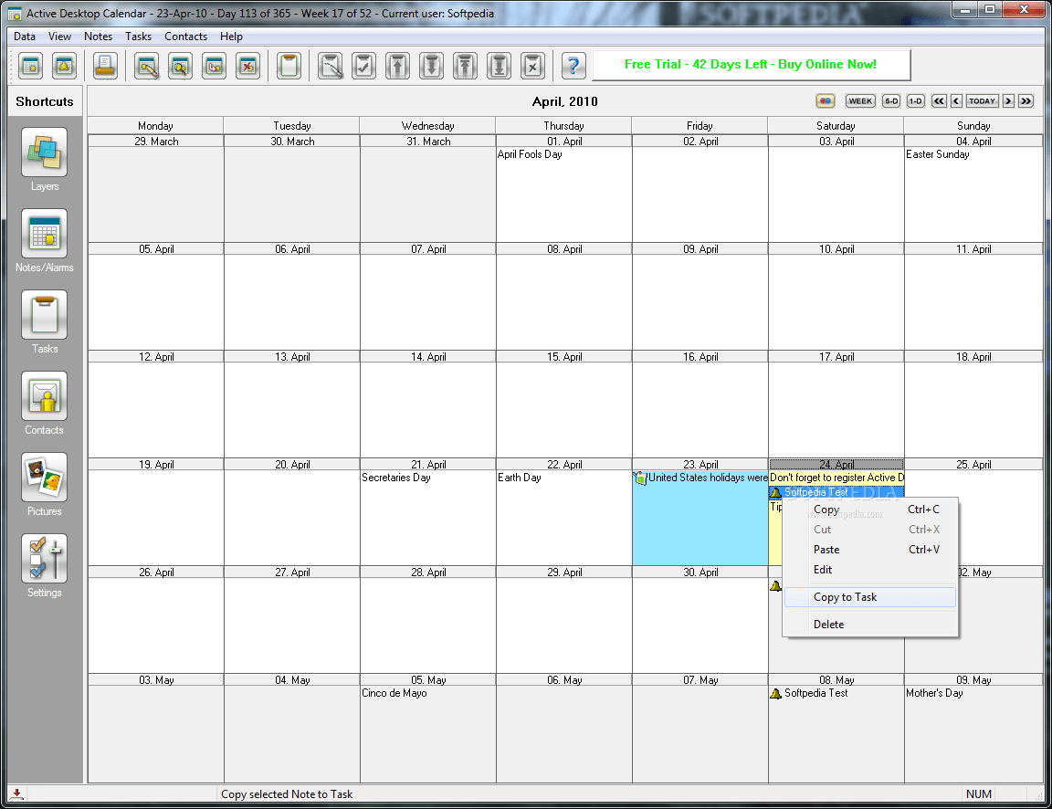 Active Desktop Calendar 5.99A Build 060314 : Hurfoloc inside Active Desktop Calendar 7.96 Serial Key