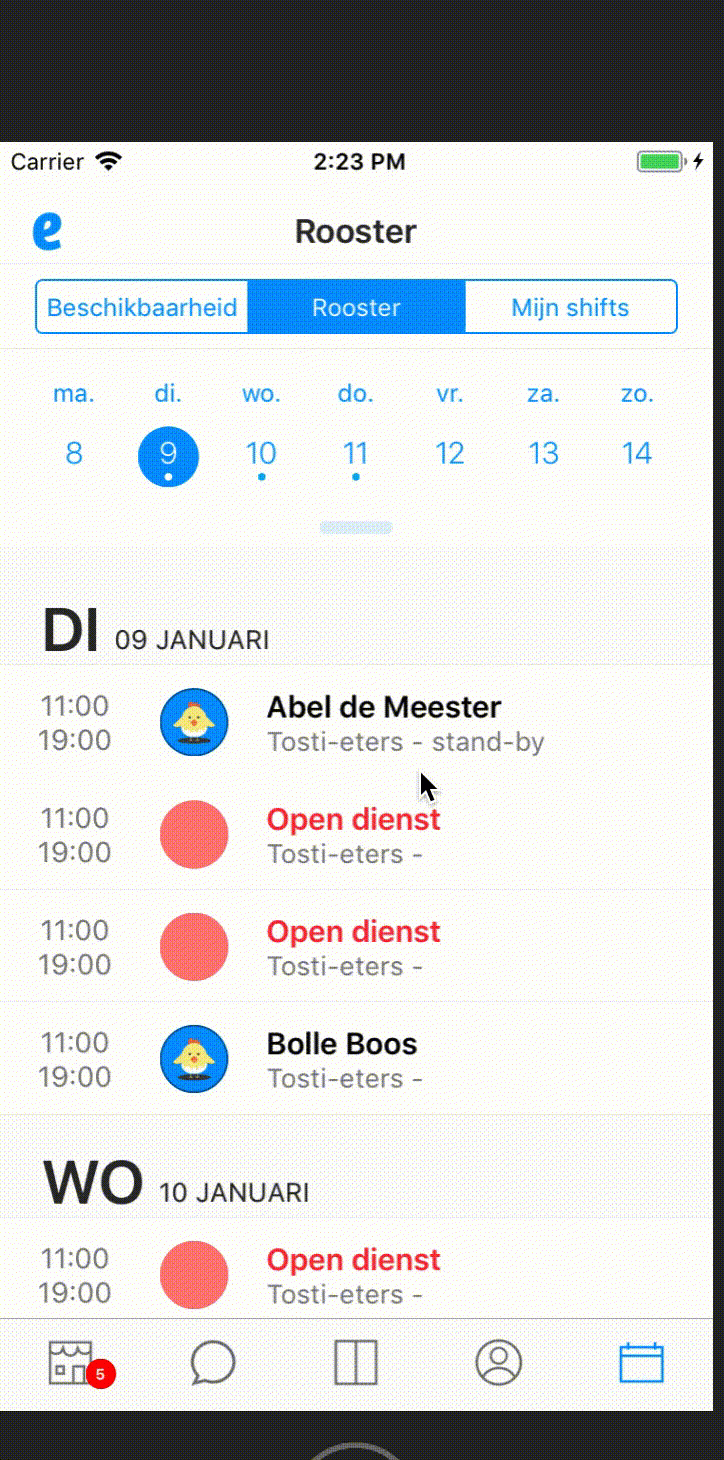 Agenda Scroll Up Doesn&#039;t Roll Back To Previous Week · Issue throughout React Native Agenda
