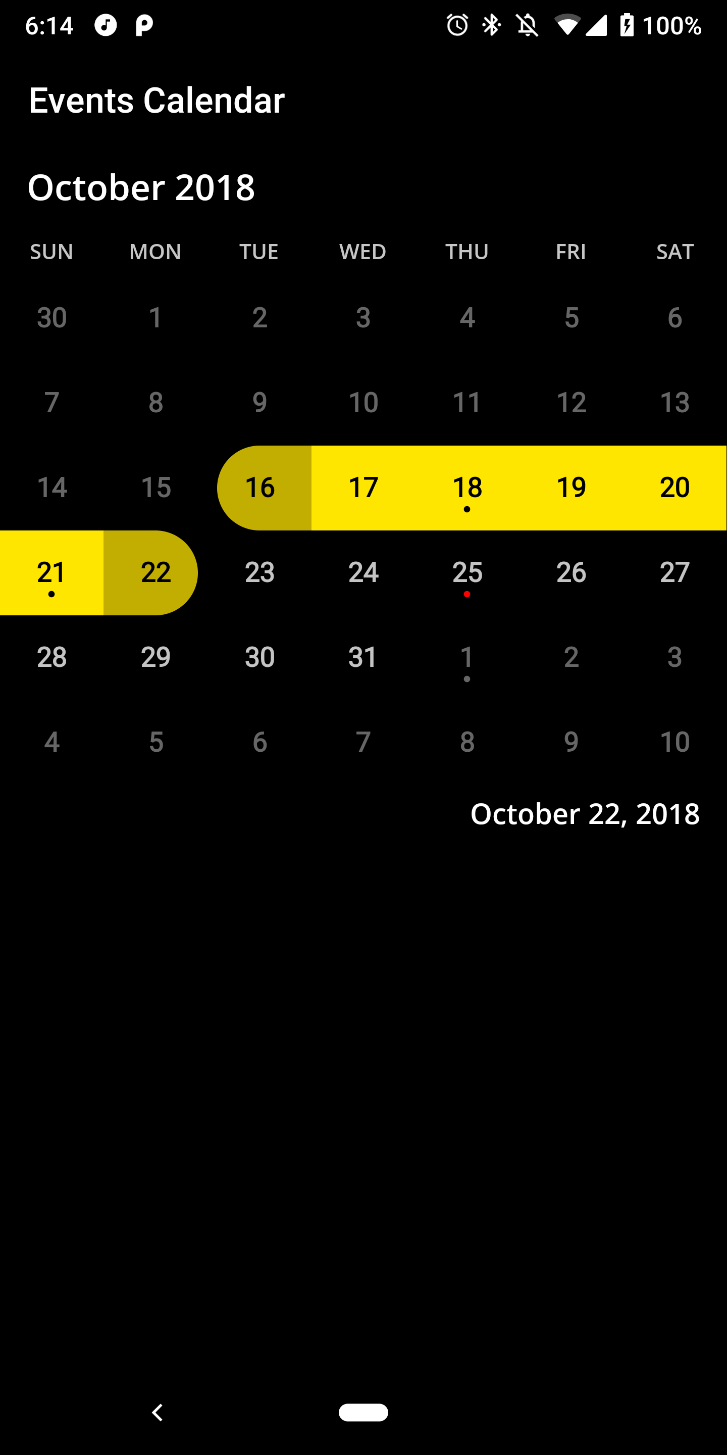 Android Arsenal: Events Calendar throughout Android Arsenal Calendar