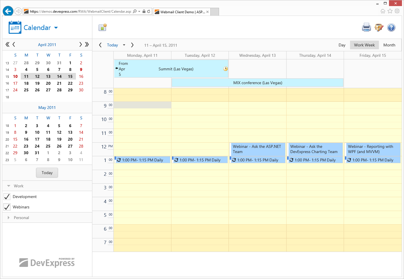 Asp Scheduler  Webforms And Mvc | Devexpress for Mvc Calendar Control