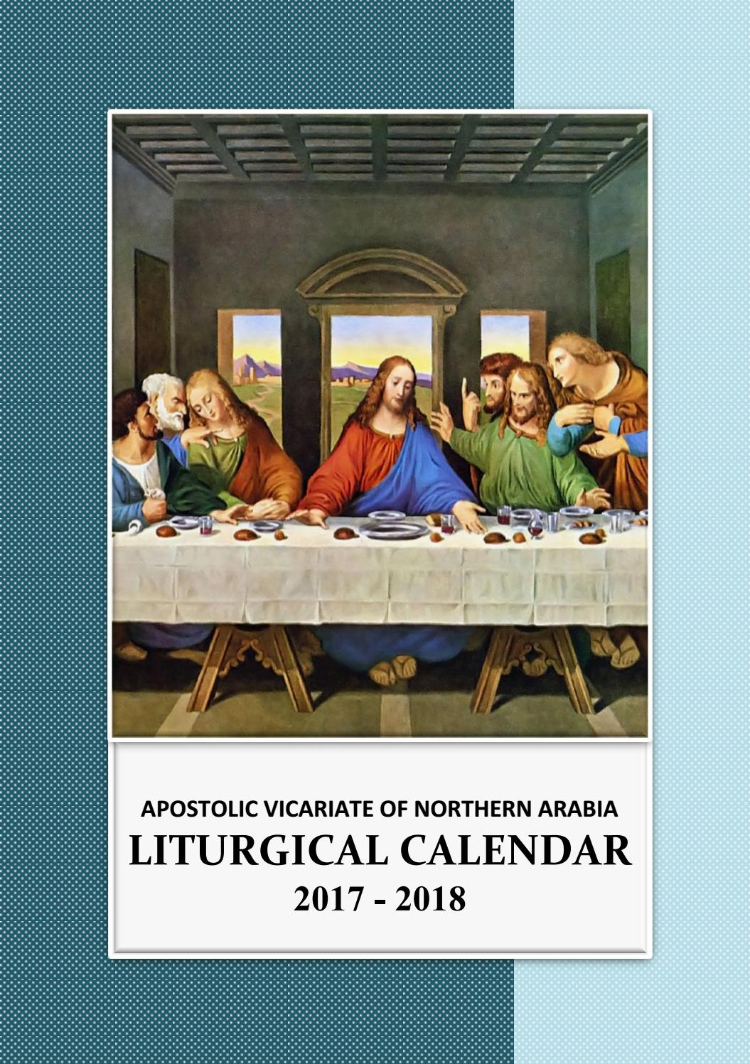 Avona Liturgical Calendar 2018 By Avona  Issuu regarding Liturgical Calendar Poster