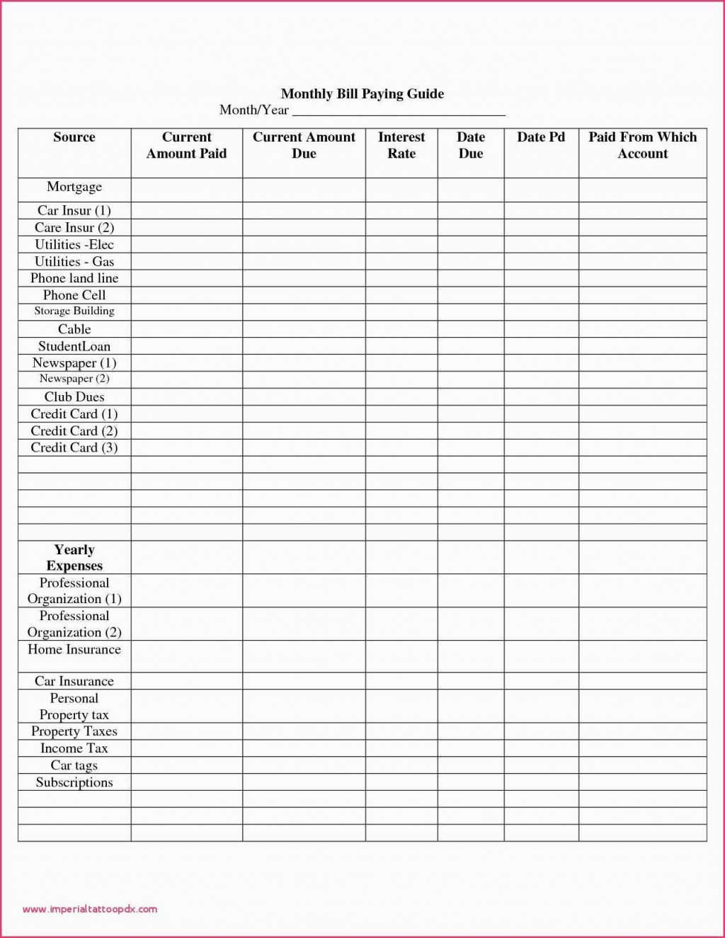 Bill Pay Spreadsheet Of Organizer Chart Excel Monthly Paying for Free Printable Bill Payment Schedule