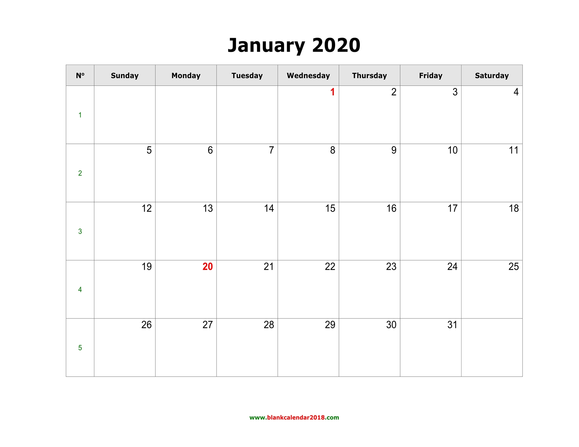 Blank Calendar 2020 inside Fill In Blank Calendar