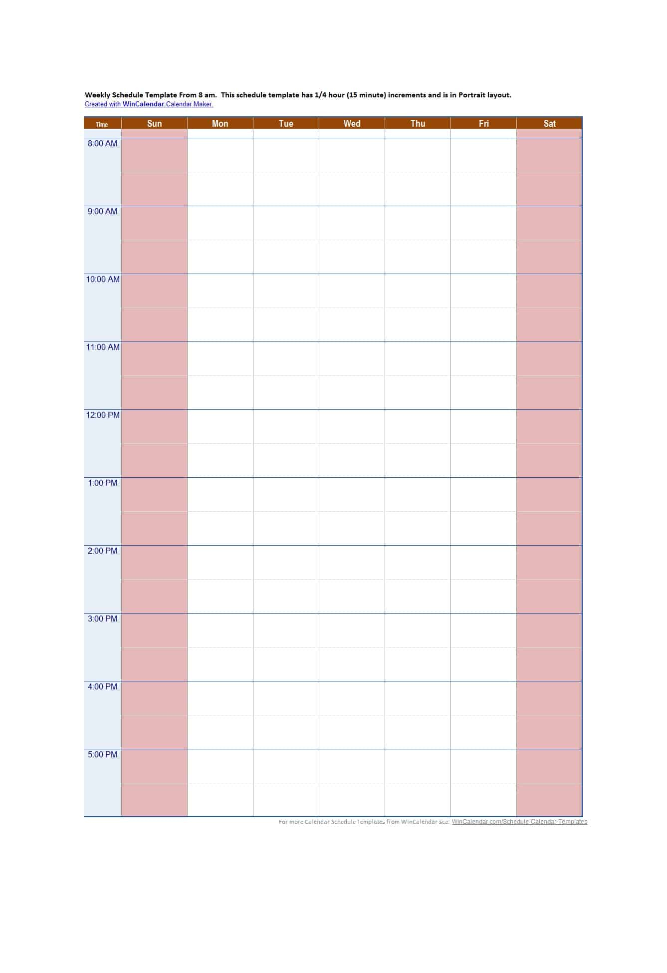 Blank Hourly Calendar  Bolan.horizonconsulting.co with Printable Hourly Calendar