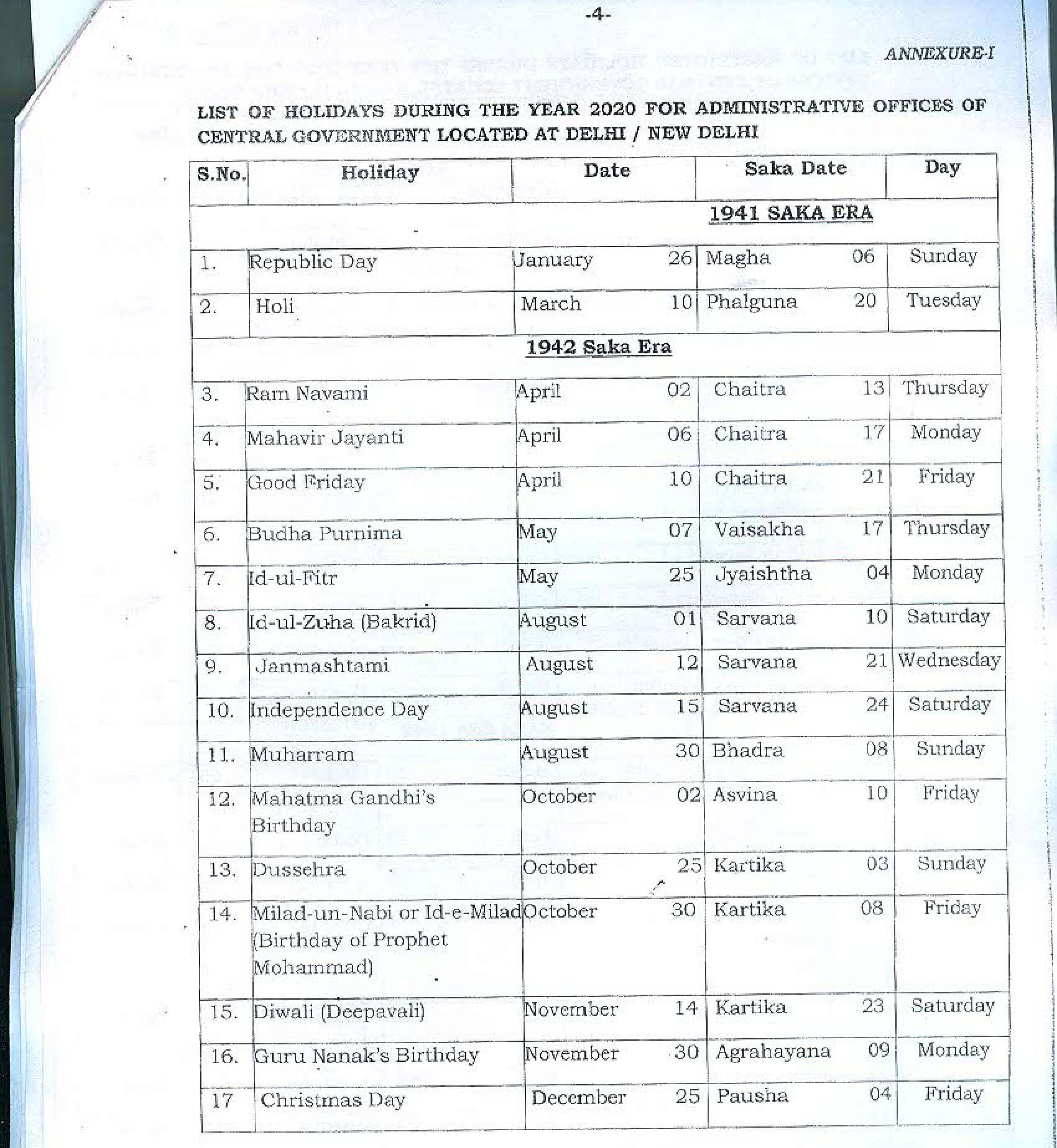 Bsnl Holidays List 2020 | Gazetted And Restricted Holidays pertaining to Bihar Govt 2020 Calendar