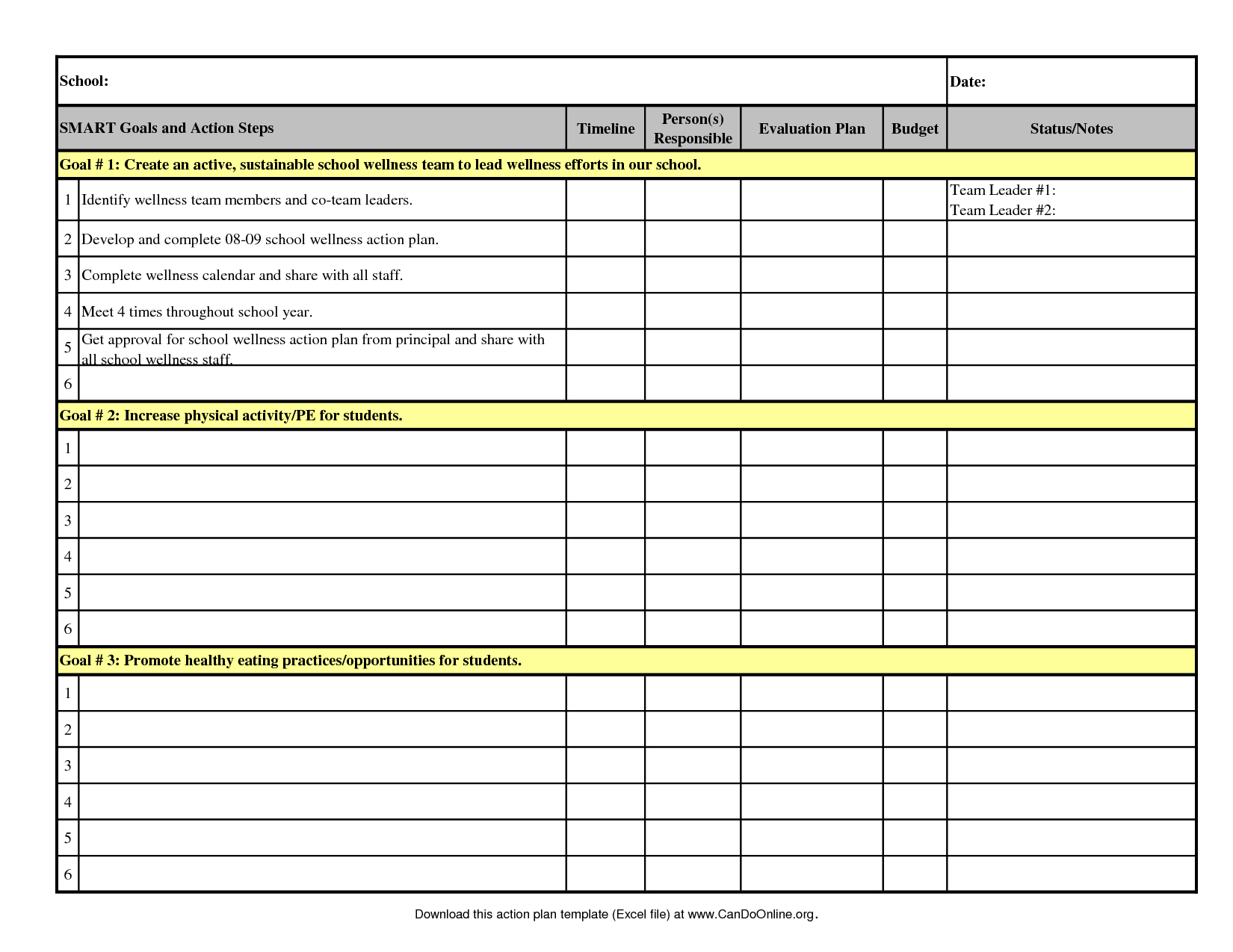 Business Action Plan Template Excel  Google Search | Event pertaining to Event Planning Template Excel