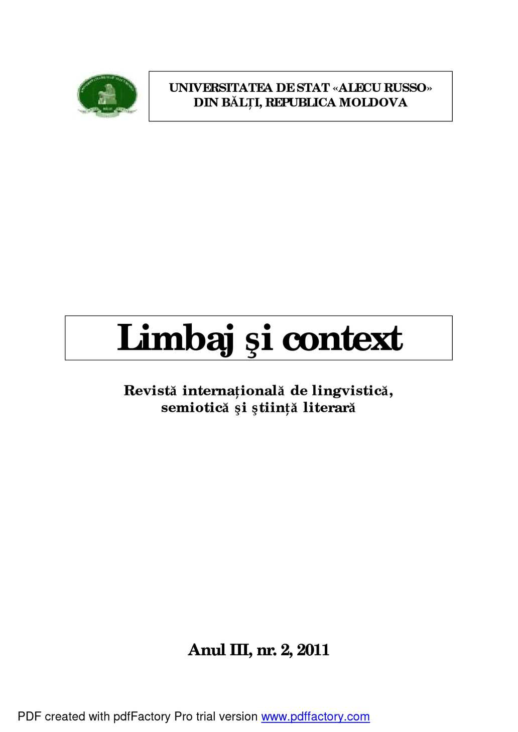 Calaméo  Speech And Context Journal, Vol 2(Iv)2011 with regard to Calendar De Frumusete 2020