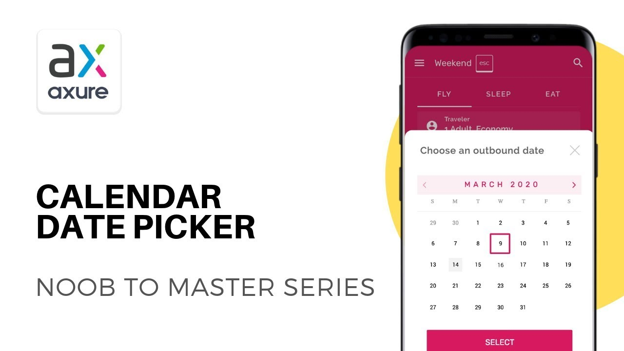 Calendar Date Picker Tutorial | Axure Rp: Noob To Master intended for Axure Calendar Widget