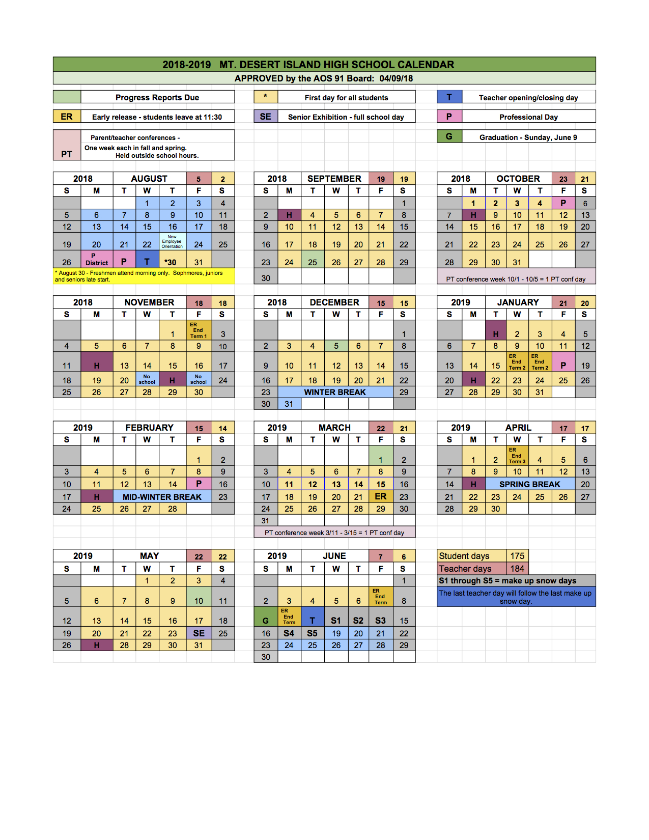 Calendar For 2019 And 2019  Yatay.horizonconsulting.co with regard to Maharishi School Calendar