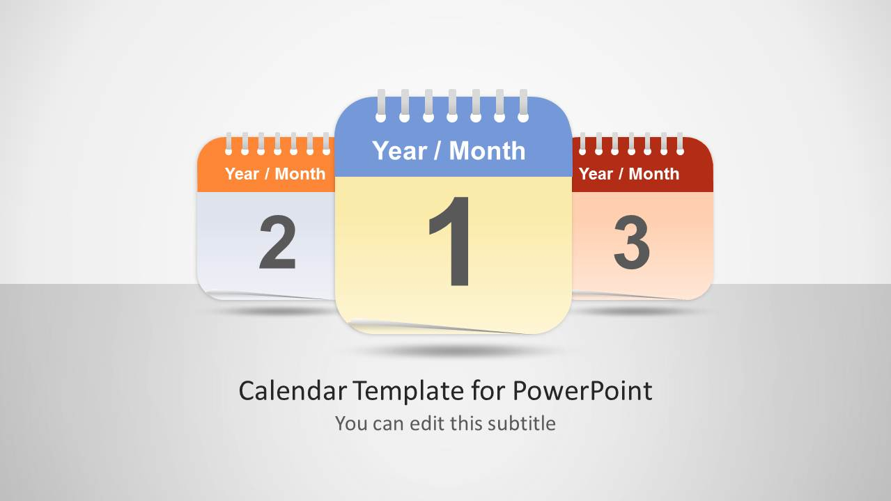 Calendar Template For Powerpoint within Calendar Icon Powerpoint