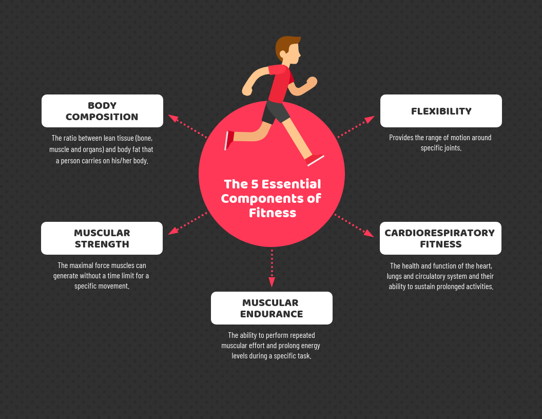 Components Of Fitness Mind Map Template intended for Heart Map Template