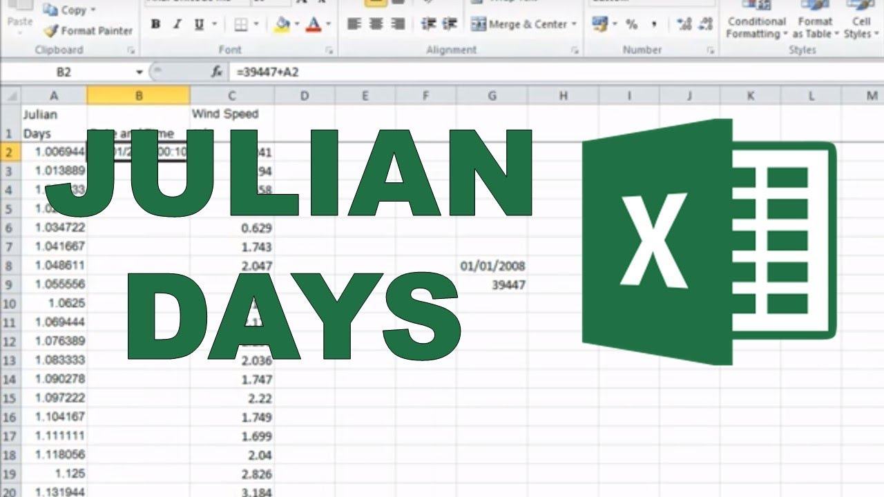 Converting Julian Days Into Date And Time In Excel for Convert Julian Date To Regular Date