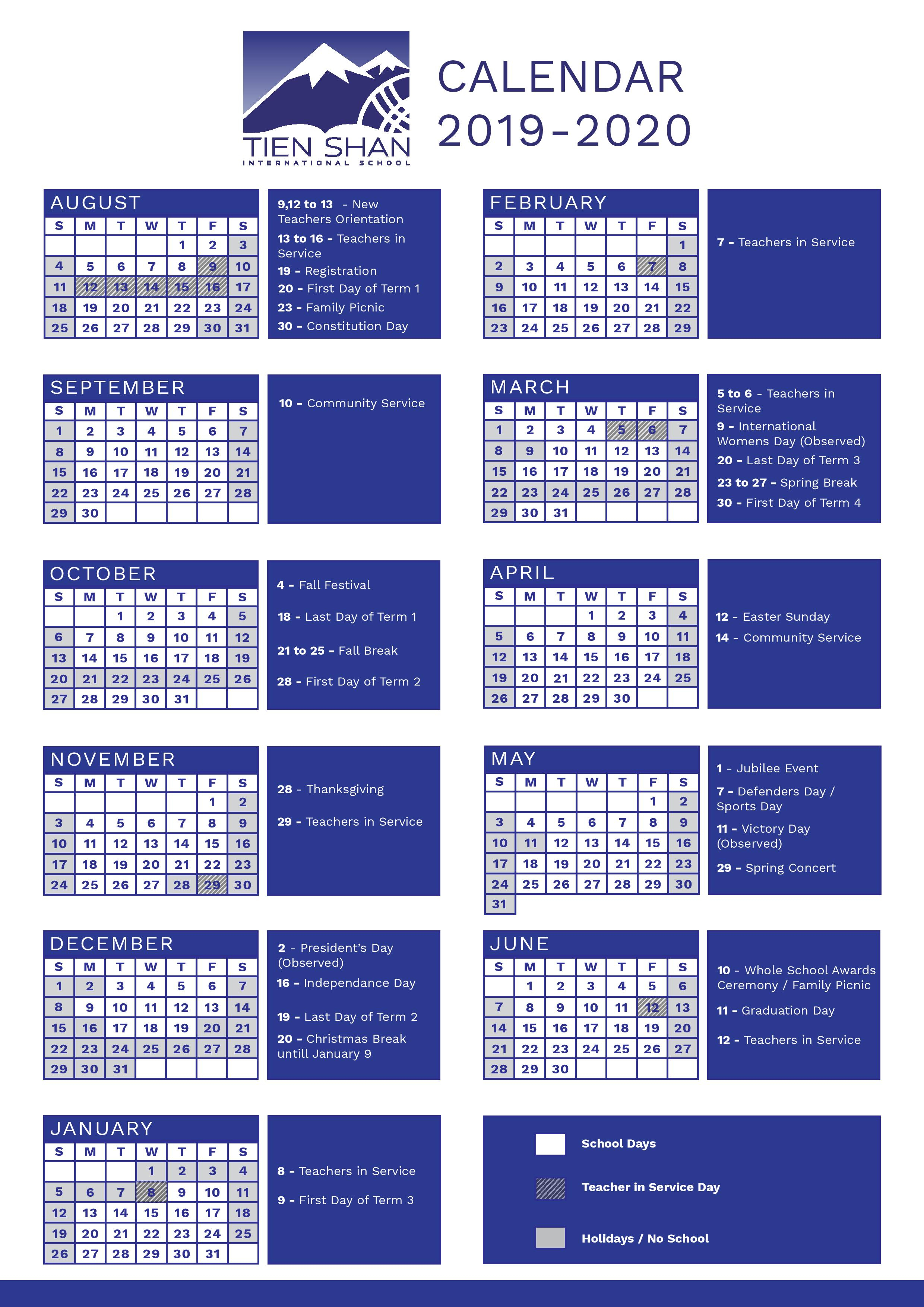 Календарь 2020 Казахстан  Bagno.site throughout H International School Calendar