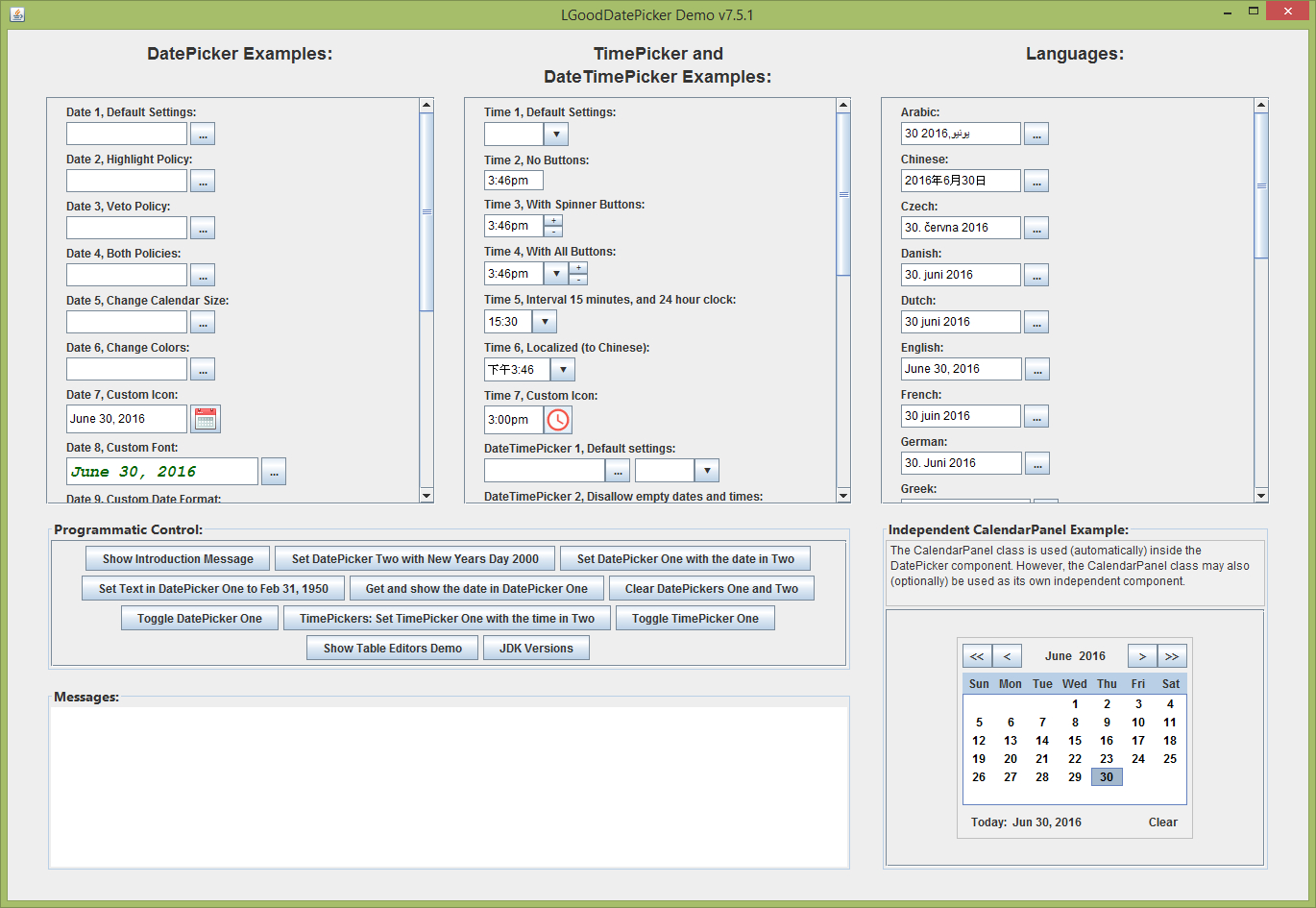 Datepicker Java Swing ⋆ Calendar for Planning