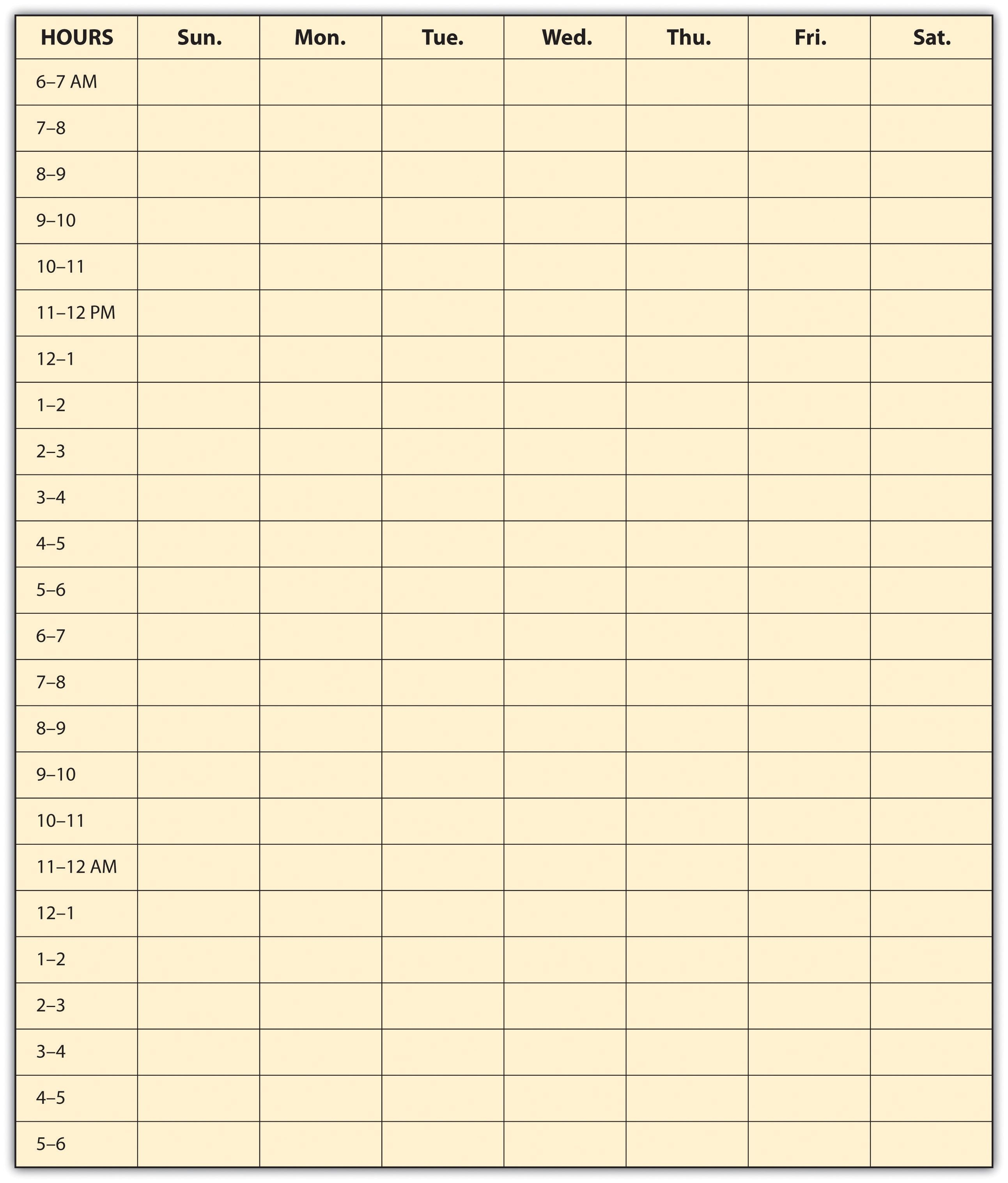 Day Planner With Time Slots Printable Weekly Calendar With for Planner With Time Slots