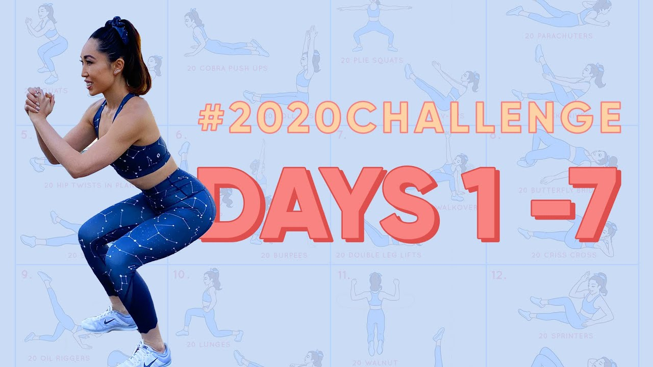 Days 1  7 | 2020 Challenge regarding Blogilates December 2020
