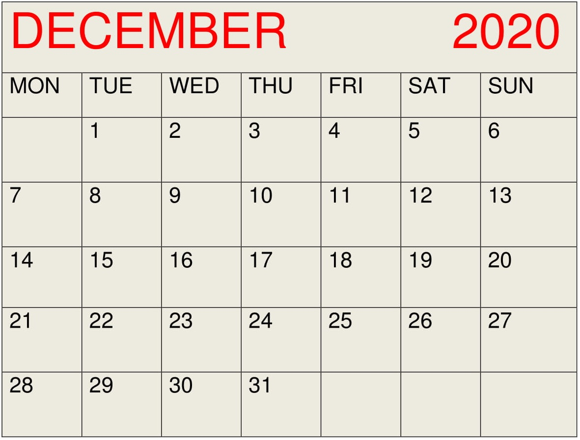 December 2020 Calendar Desktop Wallpaper  Latest Printable regarding Calander For December 2020