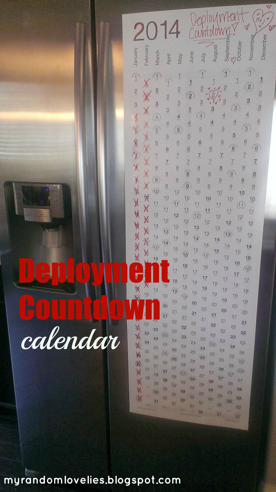 Deployment Countdown | My Random Lovelies with regard to Deployment Countdown Calendar