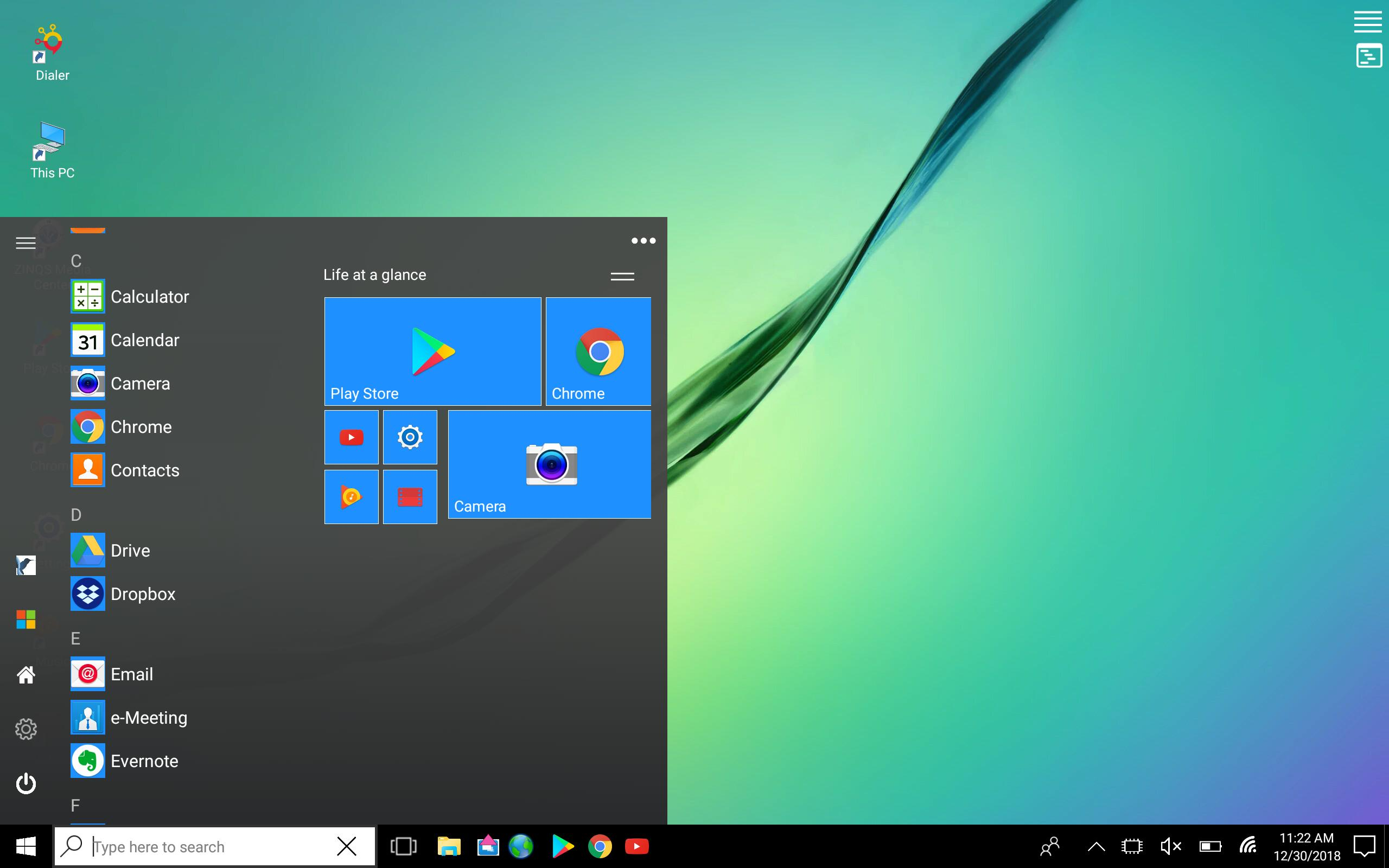 Desktop Launcher Для Пользователей Windows 10 Для Андроид within Windows 10 Desktop Calendar