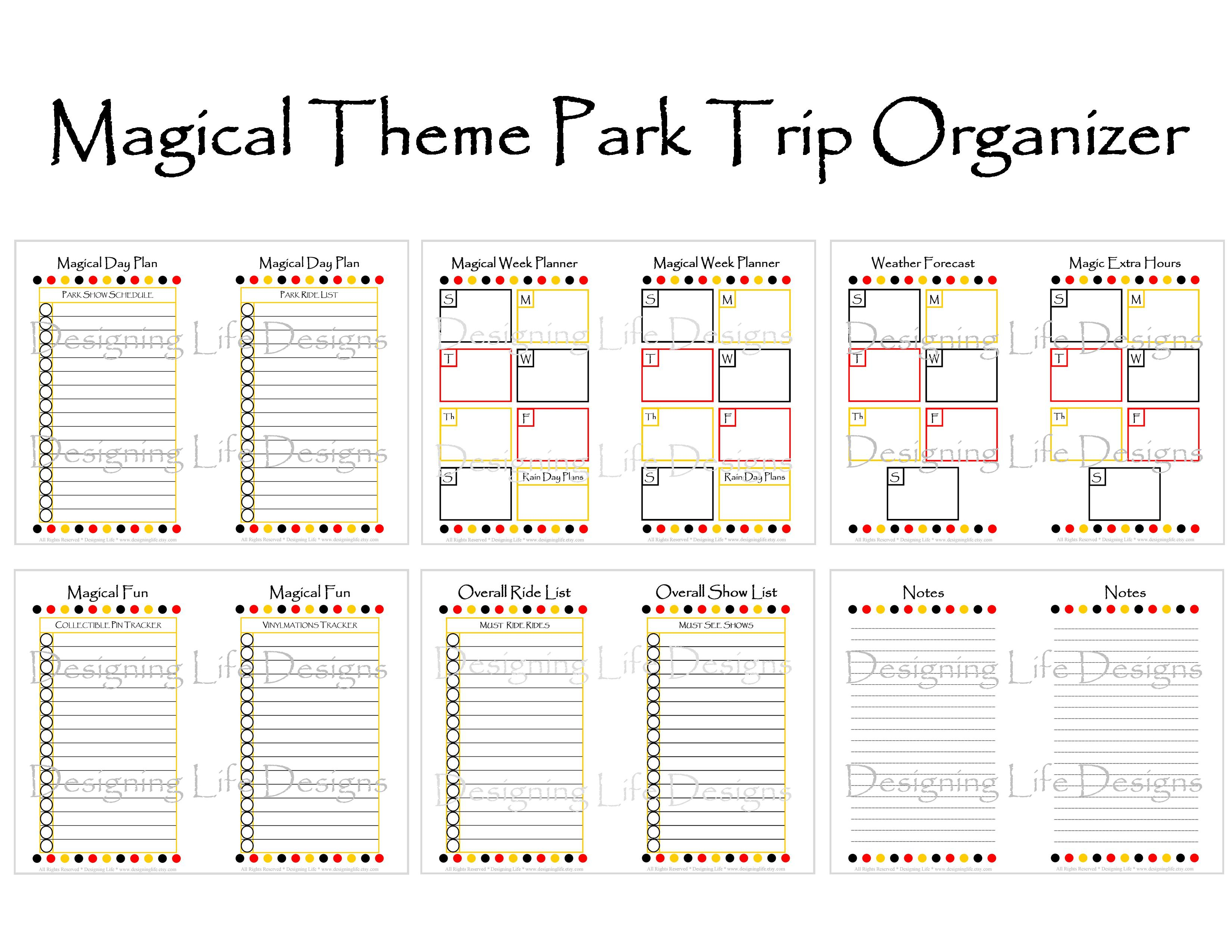 Disney Vacation Planner Template ]  Vacation Planning in Orlando Vacation Planner Template