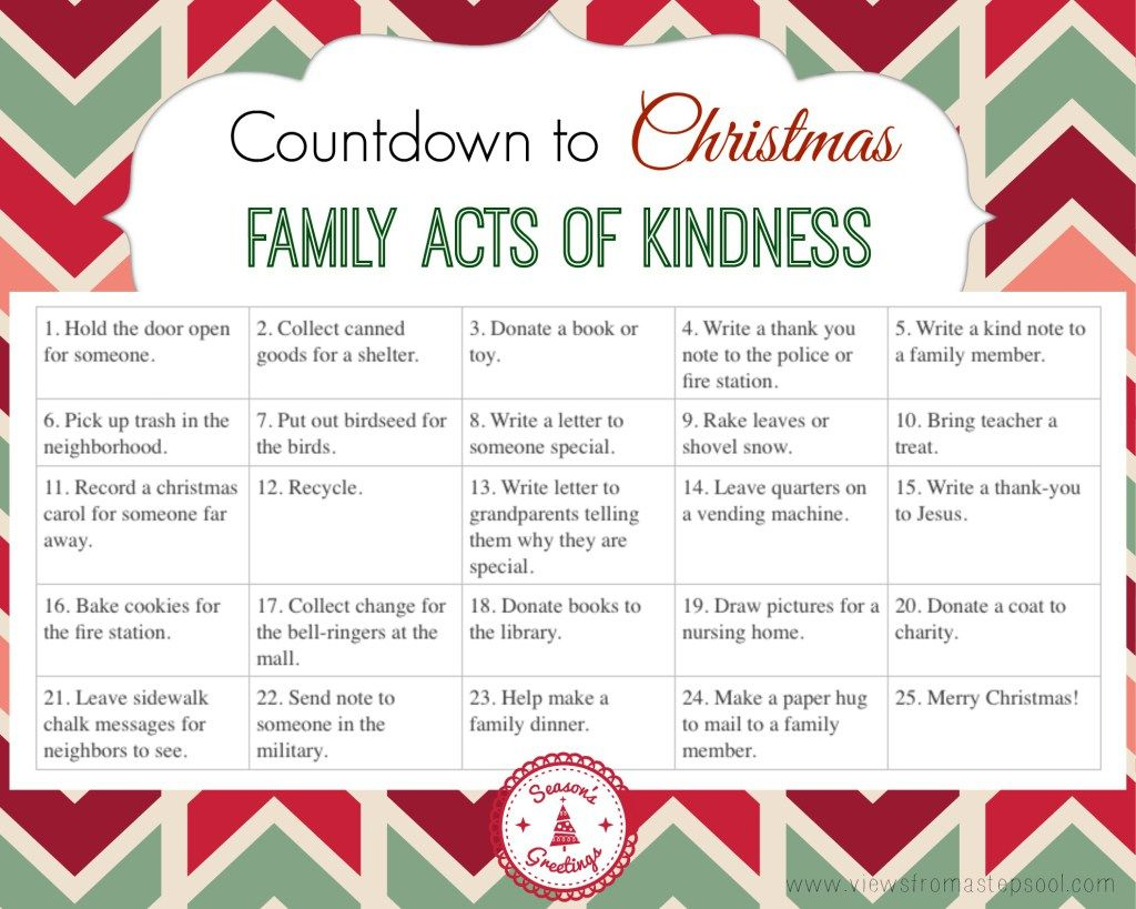 Diy Advent Calendar With Free Printable Acts Of Kindness pertaining to Kindness Calendar Template