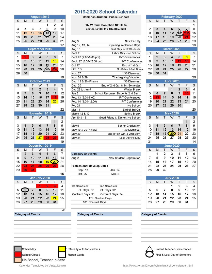 Trumbull School Calendar ⋆ Calendar for Planning