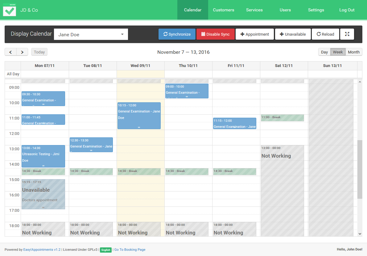 Easy Appointment Scheduling With Easy!appointments with Php Calendar Event Scheduler Code