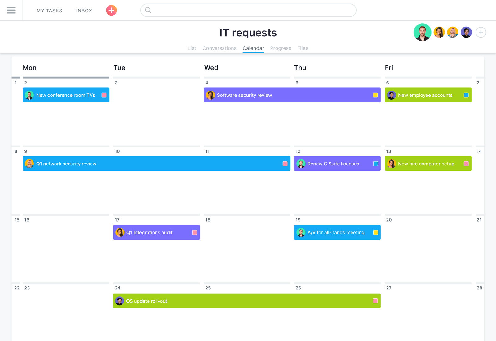 Easy Online Project Planning Calendar For Teams · Asana with Asana Export Calendar