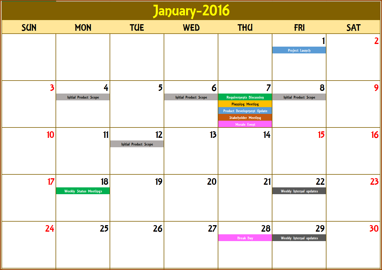 Excel Calendar Template  Excel Calendar 2019, 2020 Or Any with regard to 4 Month Calendar Excel
