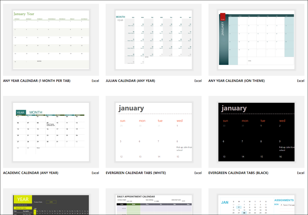 Excel Calendar Templates  Excel pertaining to Annual Calendar Template Excel