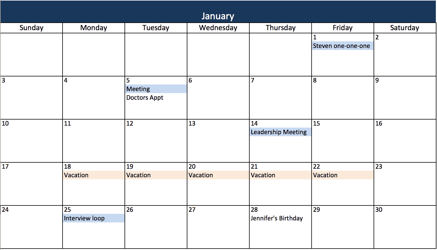 Excel Monthly Calendar Templates  Bolan.horizonconsulting.co regarding Monthly Calendar In Excel